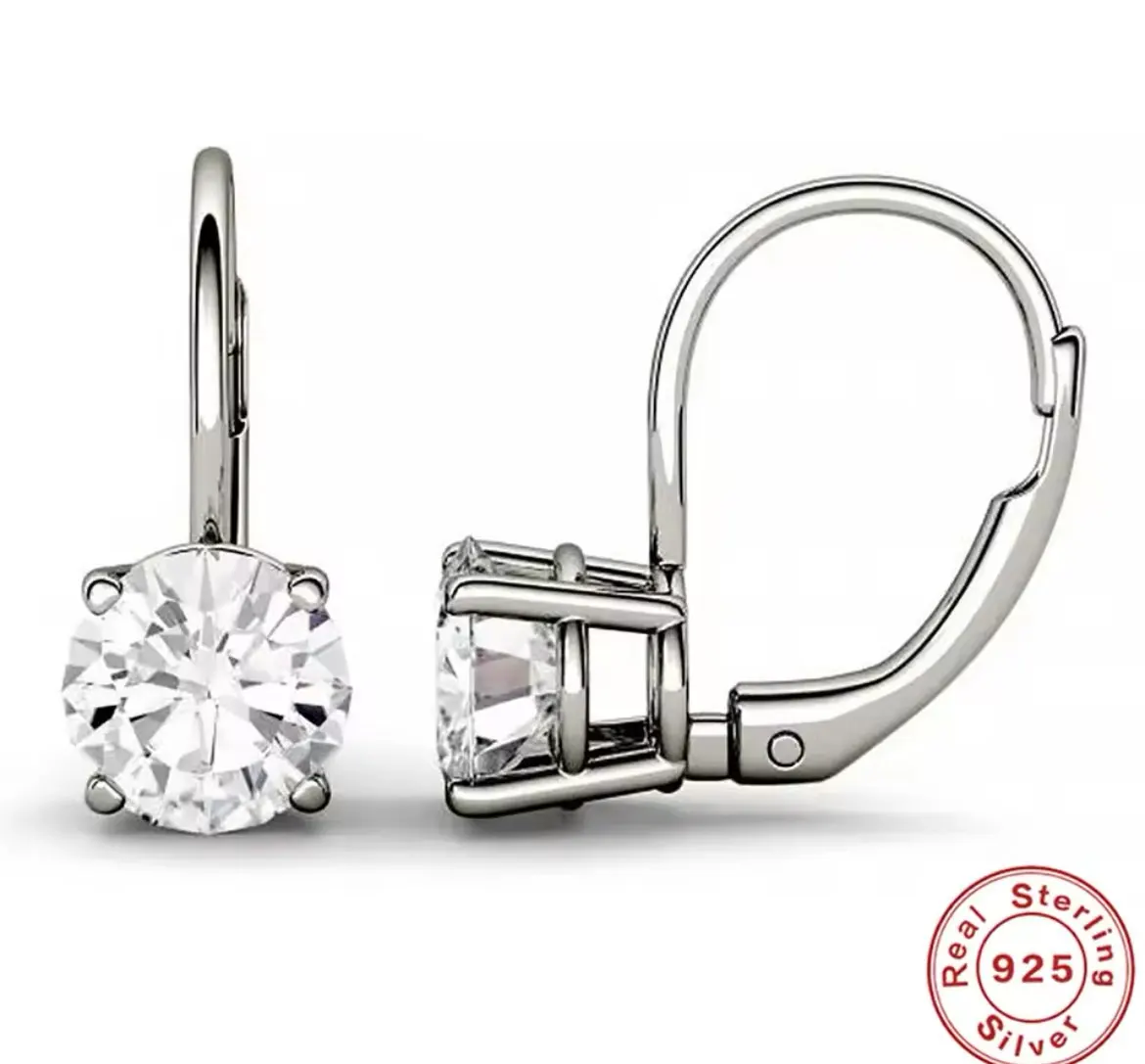 Moissanite Ear Stud Earrings photo review