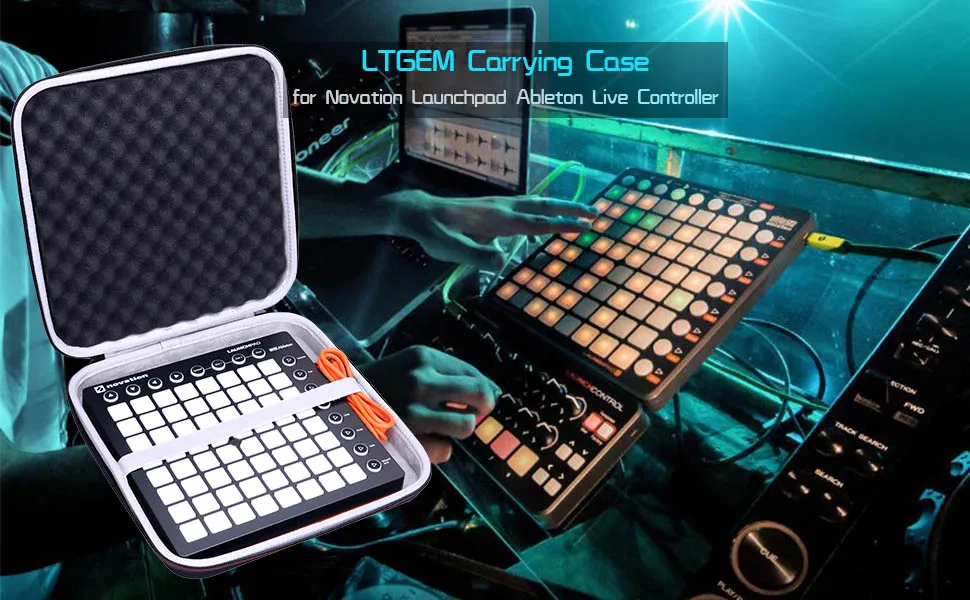 EVA Hard Case for Novation Launchpad MK2 Controller Waterproof Shockproof Carrying Storage bag(bag only)