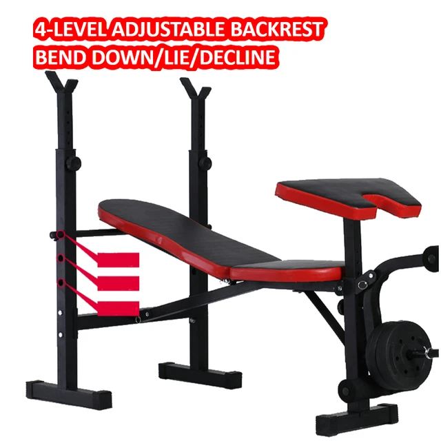 ALLINLIFE Banco Musculacion Plegable Banco De Entrenamiento Banco De Pesas  Y Abdominales Resistente Banca Gimnasio En