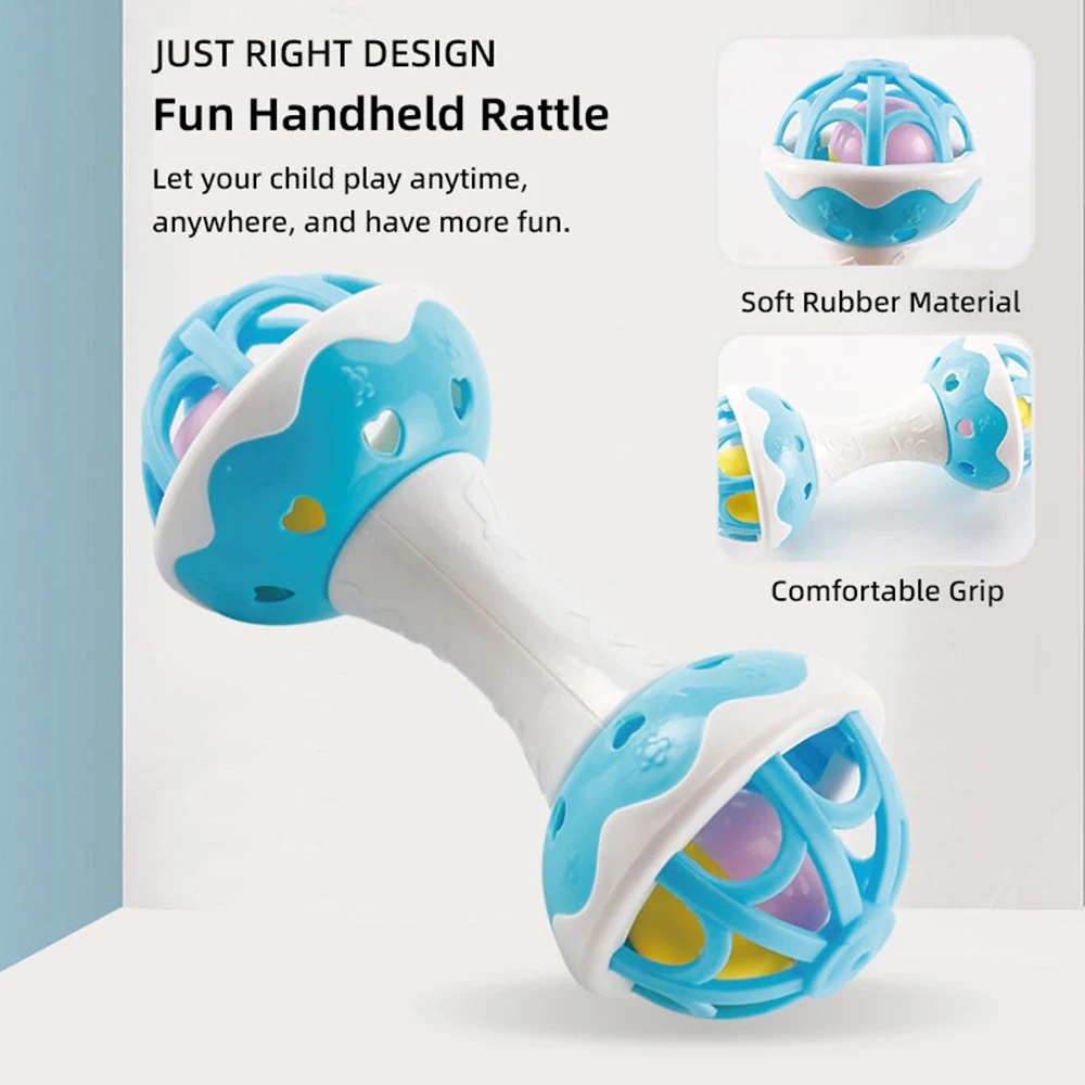 Baby toys，Baby rattle, fine motor and sensory toy, Suitable for infants aged 3, 6, 9, and 12 months 3