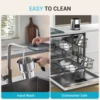 Electric Milk Frother, 14-in-1 Milk Frother and Steamer, Dual Cups (20.3oz & 13.5oz), Automatic Foam Maker & Milk Warmer 4
