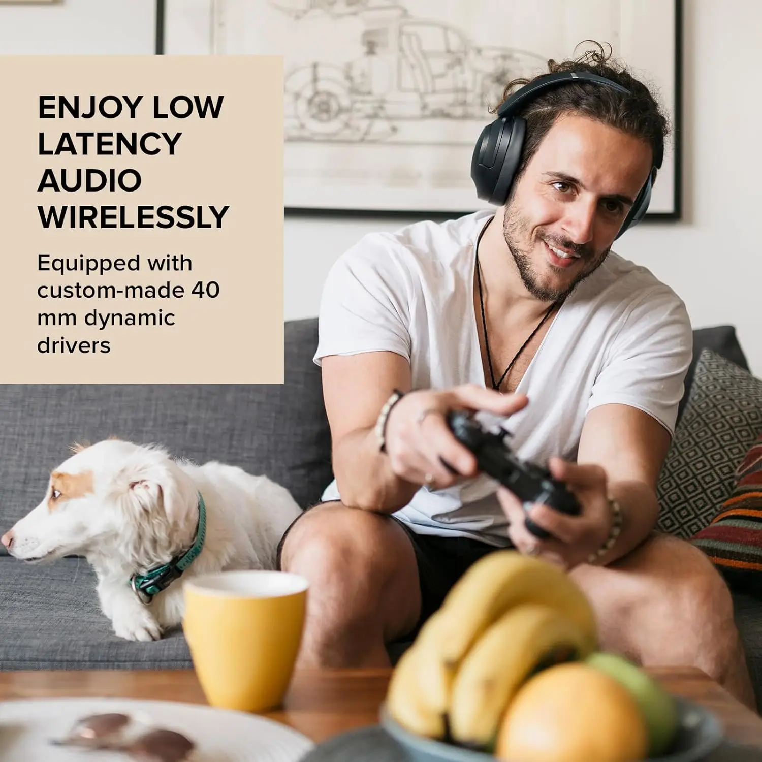 سماعات رأس لاسلكية هجينة 2 من زن الإبداعية فوق الأ...