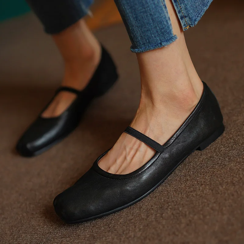 

VAINAS European Brand genuine leather shoes square toe shoes woman leather pumps high heels party basic lady shoes108