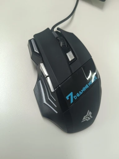 Mouse gamer para jogo computador 3200dpi com LED laser X7 USB Botões Profissional photo review