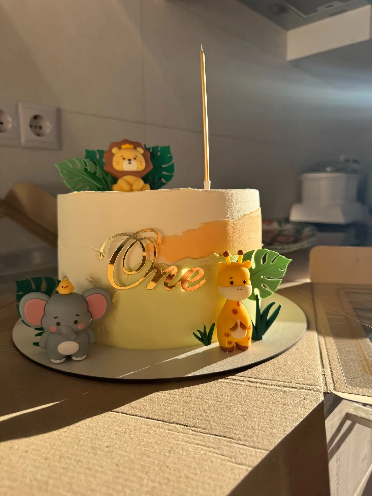 17 Pcs Safari Animal Cake Topper Set - Lion, Giraffe, Elephant For Jungle Themed Birthday & Baby Shower