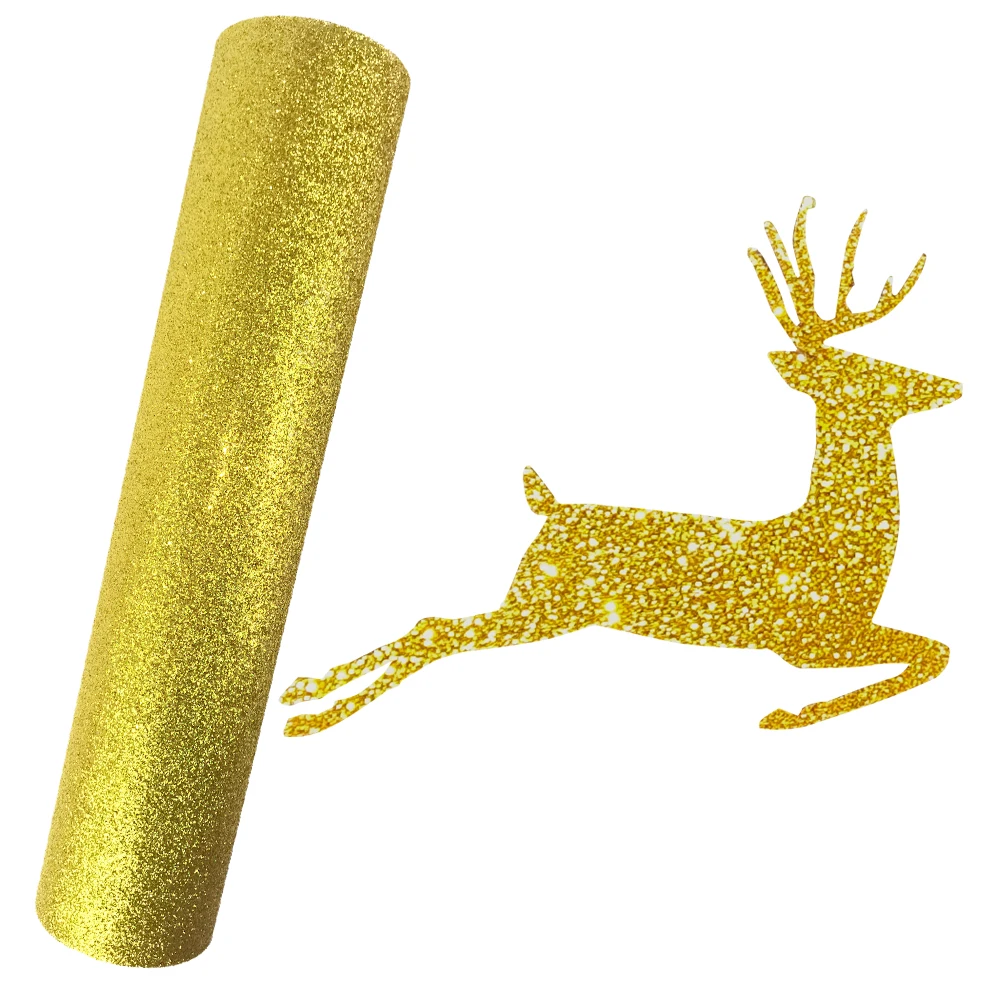 PU PVC Glitter Stock Clearing Promotions Heat Transfer Vinyl Pattern Maker T-shirt Iron On HTV Printing