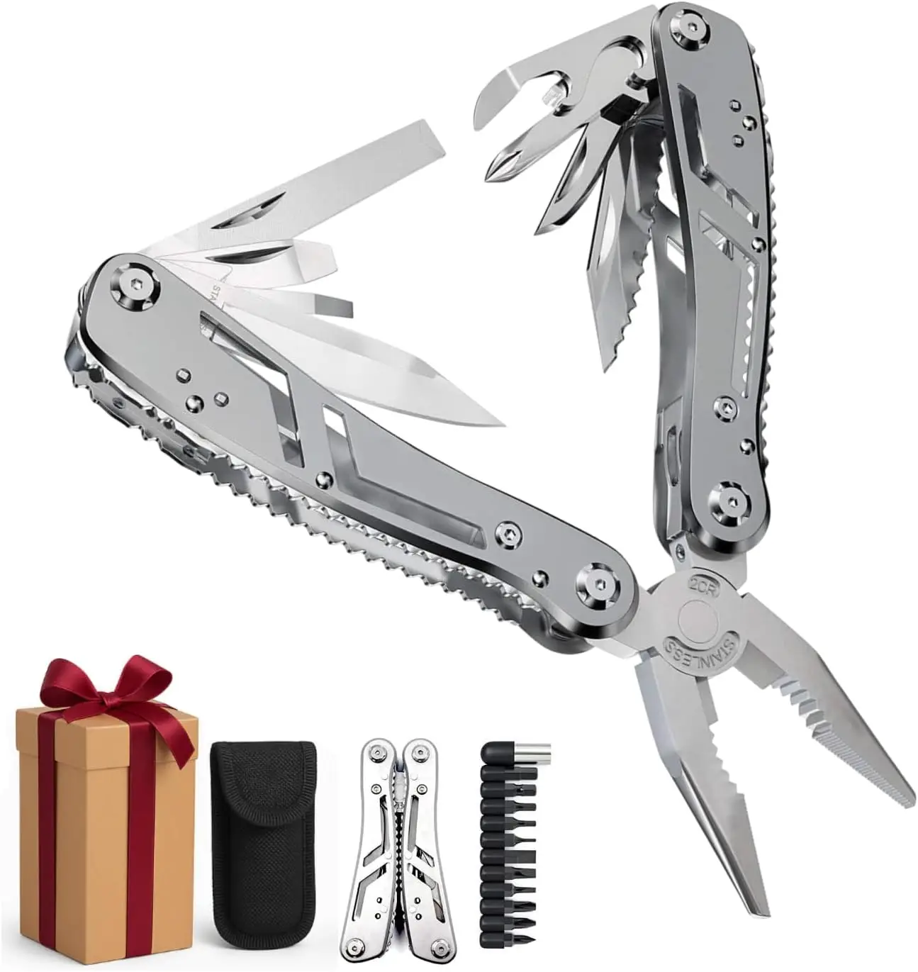 Alicate Multiherramienta Plegable Cortador Desarmador Pinza