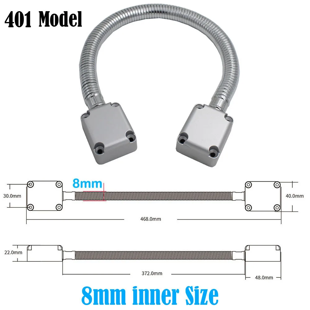 Metal Wire Pipe Springe Sleeve Cable Protector Door Loop Expose Mounting Protect