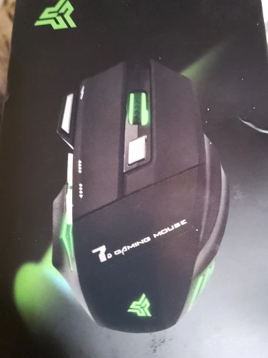 Mouse gamer para jogo computador 3200dpi com LED laser X7 USB Botões Profissional photo review