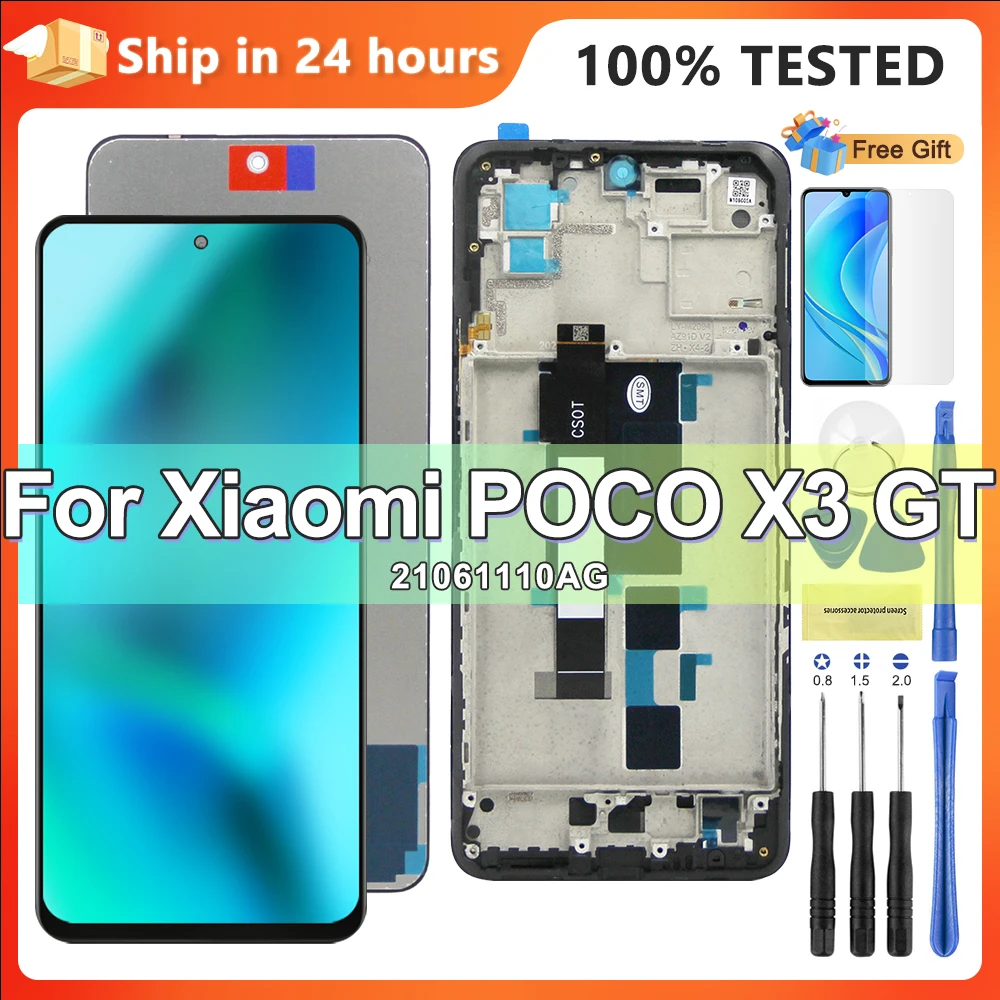 

6.67'' Original For Xiaomi Poco F4 GT Screen LCD Display Digitizer Assembly For POCO F4 GT 21121210G Touch Screen Replacement