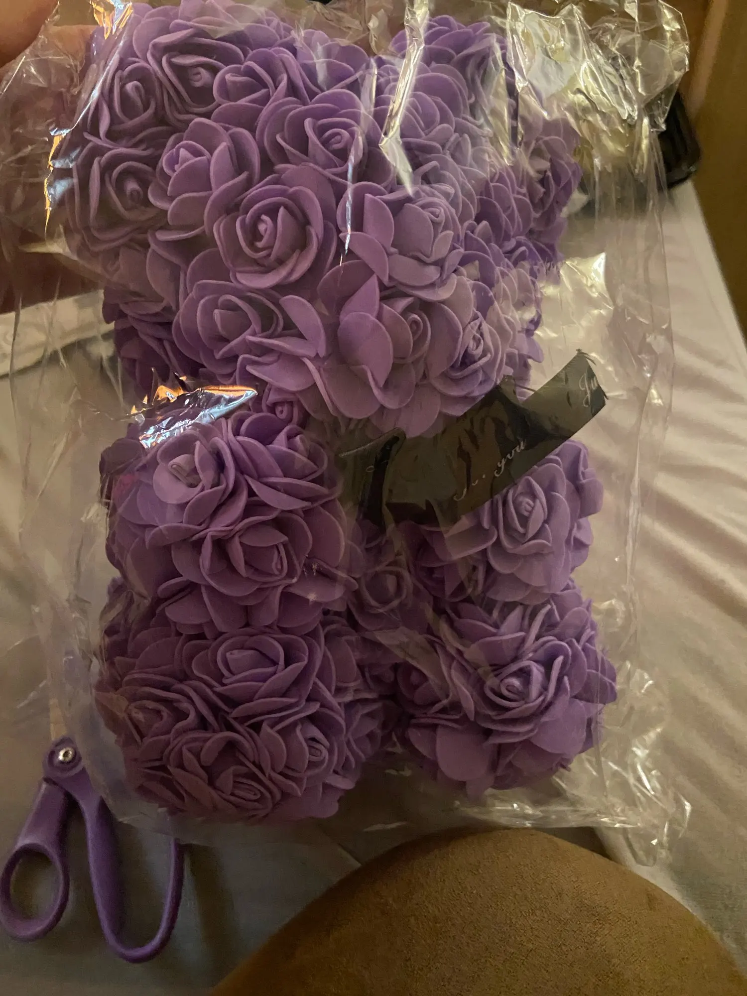 Oso de Peluche hecho de flores Regalo Romántico día de San Valentín