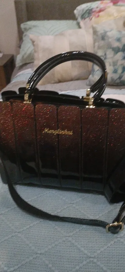 2023 Glossy Patent Leather Handbag photo review