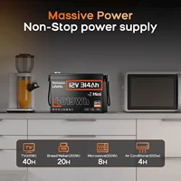 Batterie au lithium LiFePO4 Humsienk 12V 300AH (314AH) version Bluetooth, BMS 200A, cellules A+, pour système solaire hors réseau, camping-car, bateau 8