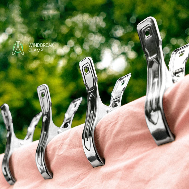 6pcs Stainless Steel Large Beach Towel Clips Clamps Clothes Pegs Bedspread  Hanger Clip Laundry Cloth Pins Set - AliExpress