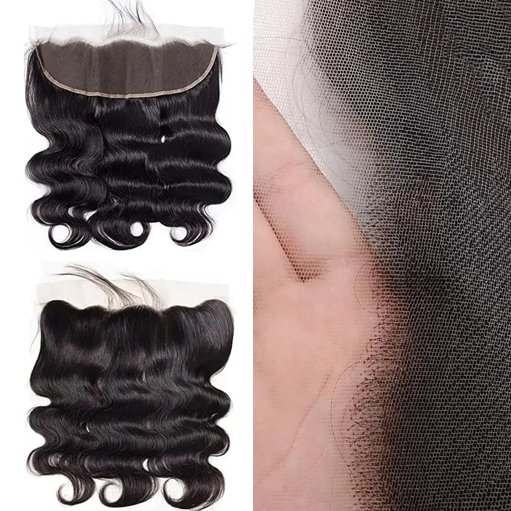 12A Human Hair 3 Bundles with 13x4 Lace Frontal (28 30 32+20) Body Wave Human Hair 100% Unprocessed Brazilian Bundles