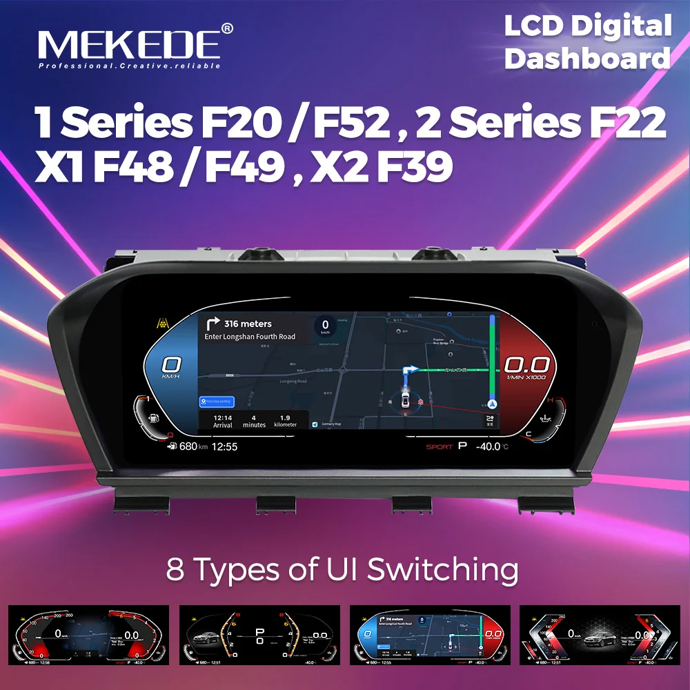 MEKEDE-Panel de tablero LCD de 11 pulgadas, velocímetro Virtual CockPit para BMW serie 1/2 X1 X2 F20 F52 F22 F48 F49 F39, grupo de instrumentos 1
