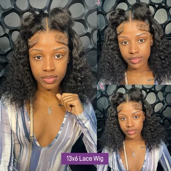 Glueless 100% Human Wigs Water Wave Ready To Wear - Image 3
