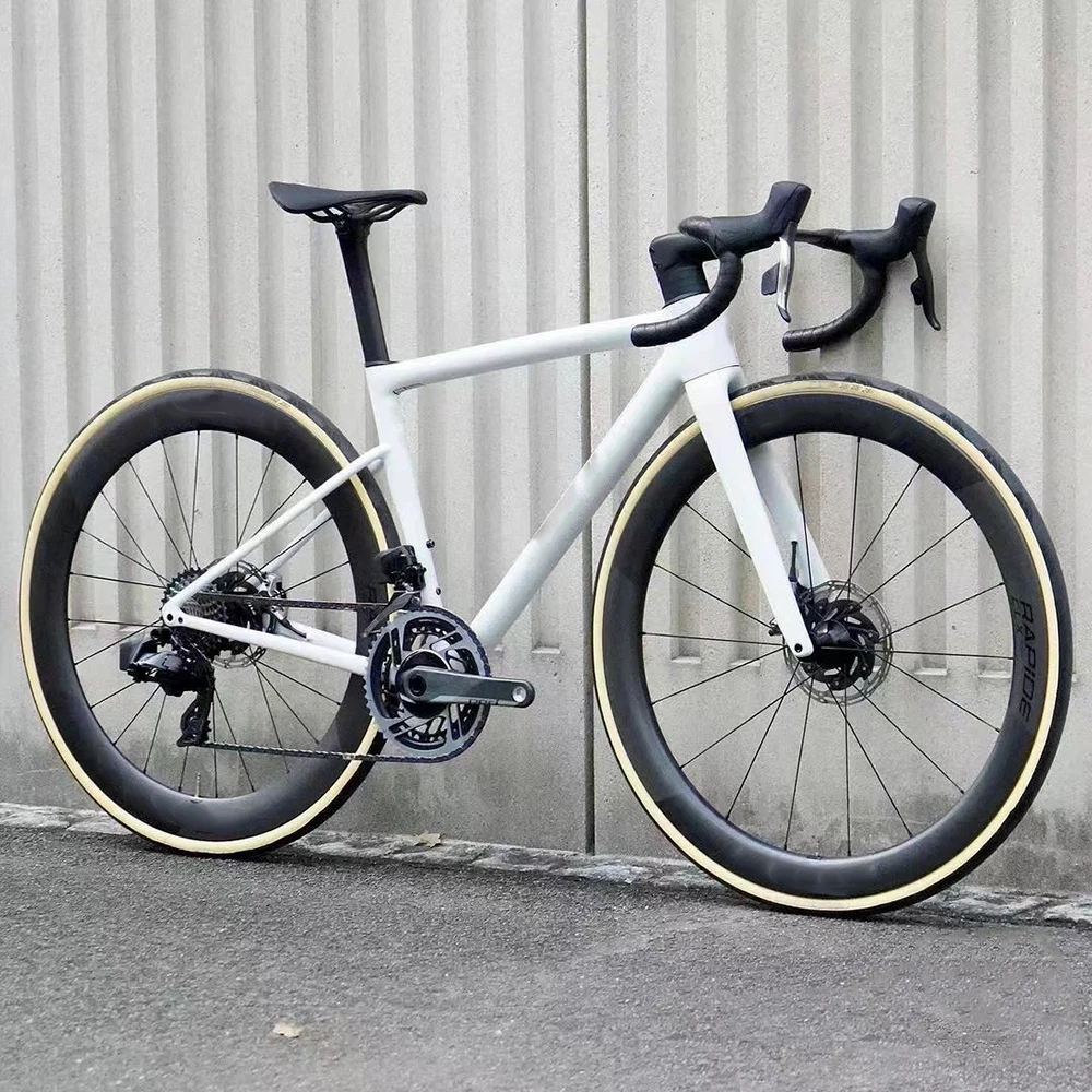 Road Carbon Bike Frame 700c Full Internal Carbon Routing Road Disc Frameset Design Bicycle Frame Handlebar