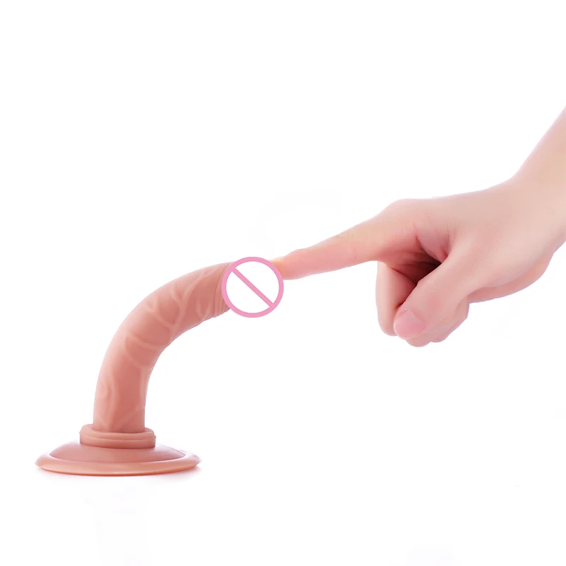 5.7 inch Artificial Mini Anal Dildo Silicone Soft Realistic Suction Cup Fake Penis For Women Intimate goods Adult Sex Products