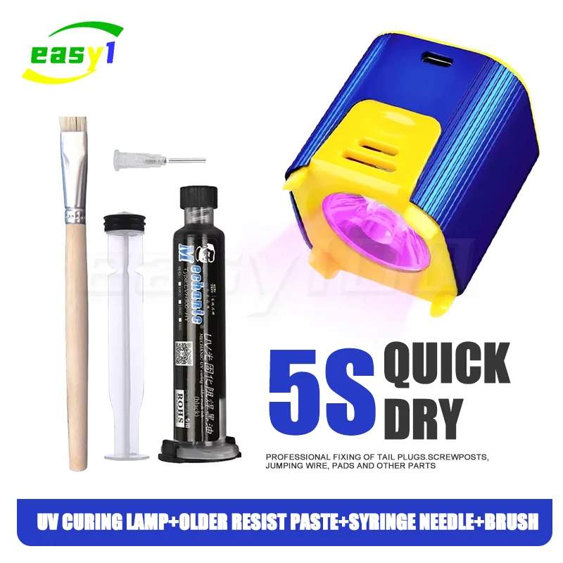 5in1 MECHANIC L1 Pro UV-Härtungslampe Intelligente 10CC UV-Härtung Lötmaske Tinte Lötpaste Schweißflussmittel für PCB-Schweißreparatur