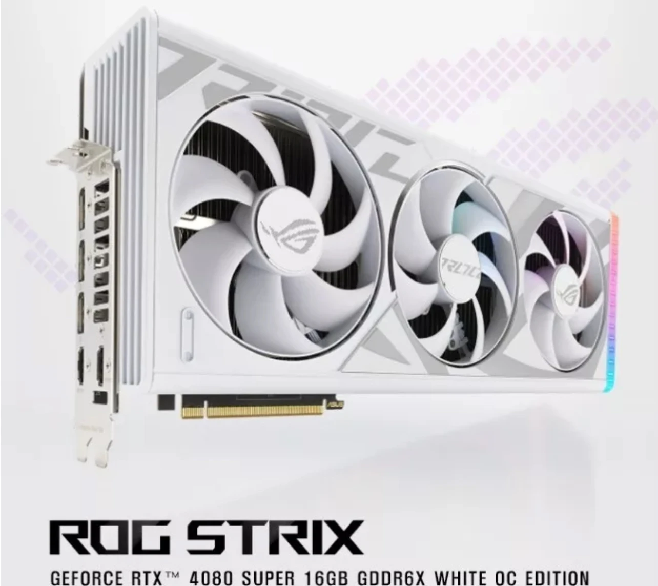 

Купите 3 и получите 2 бесплатно [ASUS] ROG STRIX GeForce RTX 4080 SUPER O16G GAMING OC D6X 16 Гб Белый