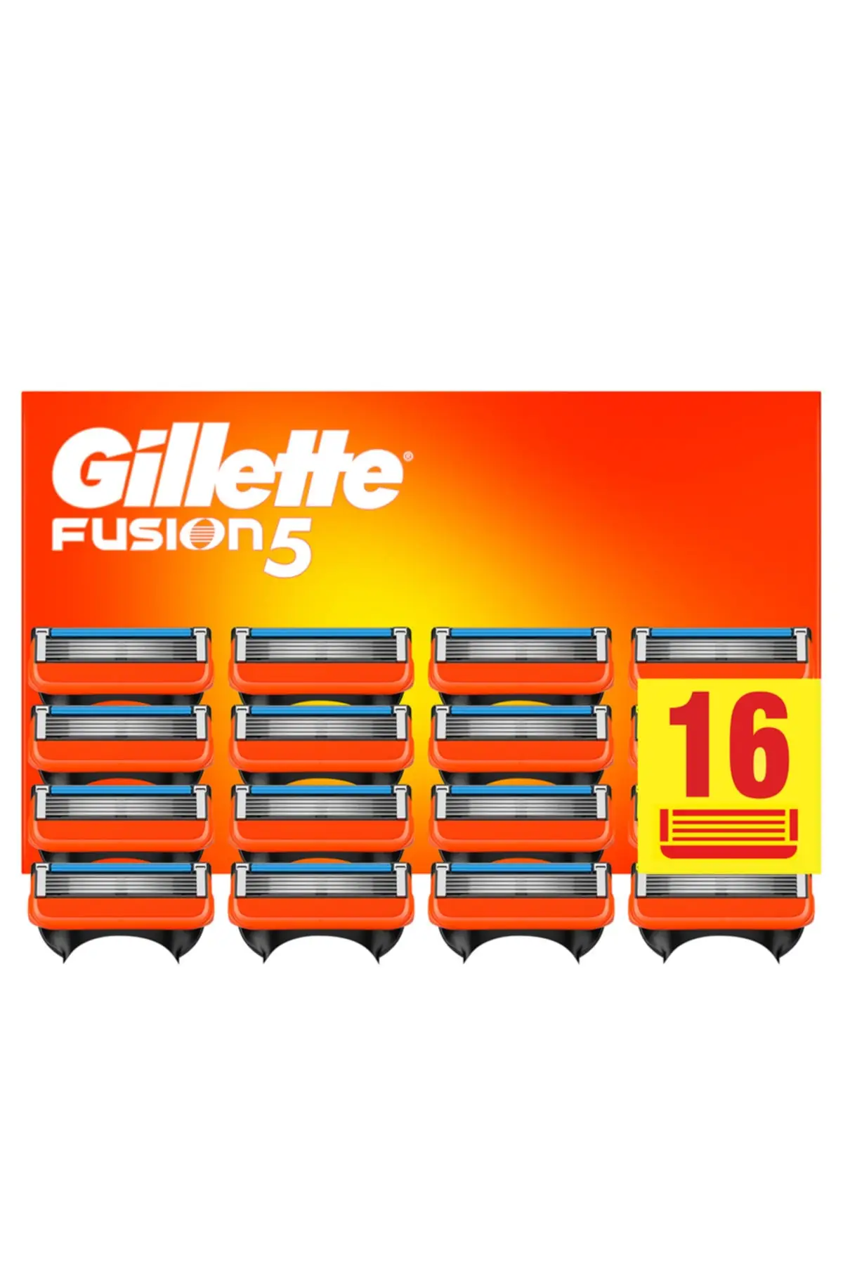 Сменные лезвия для бритвы Gillette Fusion 16 шт