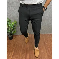 Men Smart Casual Pants Pencil Pants Straight Business Formal Man's Slim Fit Trousers Stretch Pants Clothing Male Pantalon Hombre 6