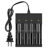 Skywolfeye 4 Bay Smart Universal Charger for 3.7V Rechargeable Li-ion Batteries Compatible 18650 26650 22650 14500 16340(CR123)