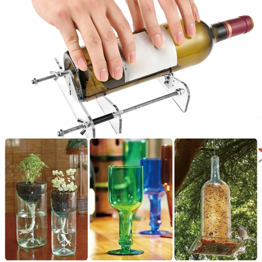 Glass Bottle Cutter, Fixm Square & Round Bottle Cutting Machine, Wine  Bottles and Beer Bottles Cutter Tool Accessories Tool Kit - AliExpress