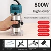 T 800W Wood Router Electric Trimmer Woodworking Milling Engraving Slotting Trimming Machine  Laminate Trimmer Tupia Power Tools 1