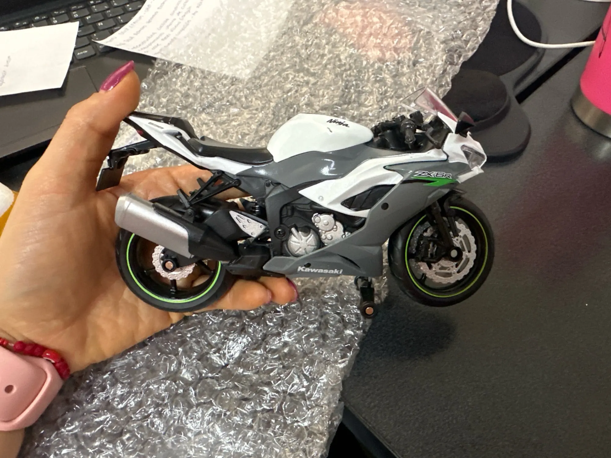 1/12 Kawasaki Ninja ZX-6R Motorcycle Toy 1:12 RMZ City Diecast