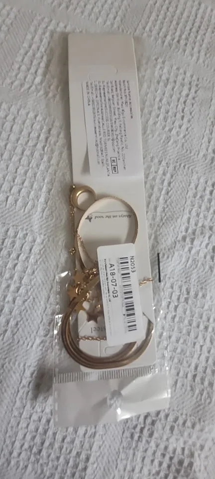 Layered Gold Pendant Necklace | Butterfly, Moon & Blue Eye photo review