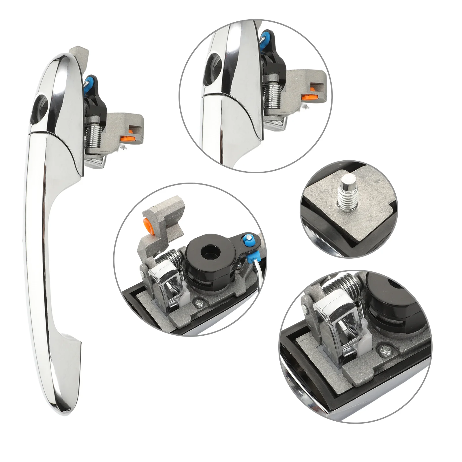 Maniglia Porta Esterna Per Fiat 500 Lato Guida - Ricambio Anteriore Sinistro 735485875