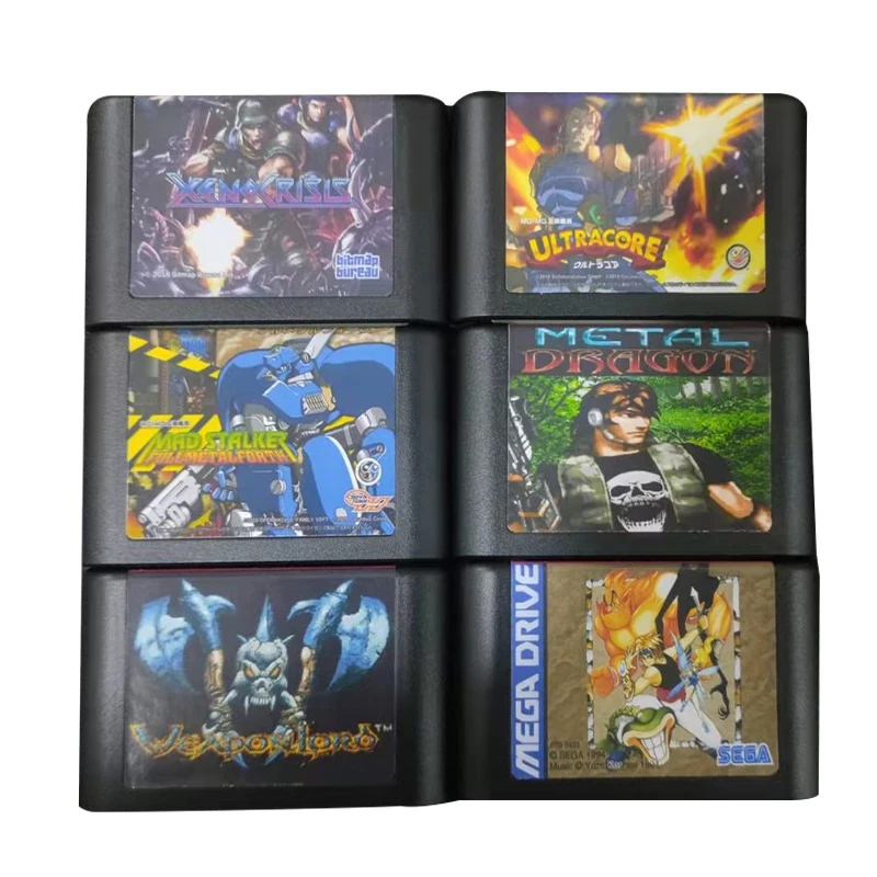 Retro MD Custom Game Card Genesis16 Bit For 16 bit For Sega MegaDrive Arcade Game Console Fully integrated chip custom wholesale stock access control card contactless em4200 tk4100 t5577 rfid chip pvc smart blank proximity id 125khz em rfi