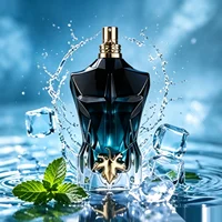 Parfum Masculin Non Conventionnel pour Hommes 4.2FL OZ 125ML jpt Golden Leaf Fig Cologne Longue Durée Spray Corporel Attrayant Parfums Masculins Sexy Drop 1