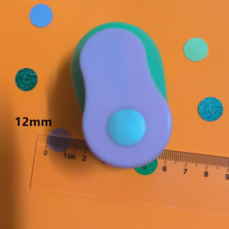 12mm forma del cerchio craft hole punch cortador de papel de scrapbook paper foam school manual 1.2cm Round cutter strumento fai da te Rounder - immagine 4