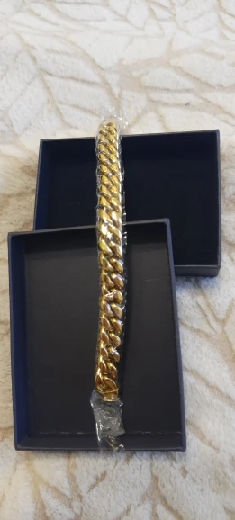 Stainless Steel Gold Cuban Chain