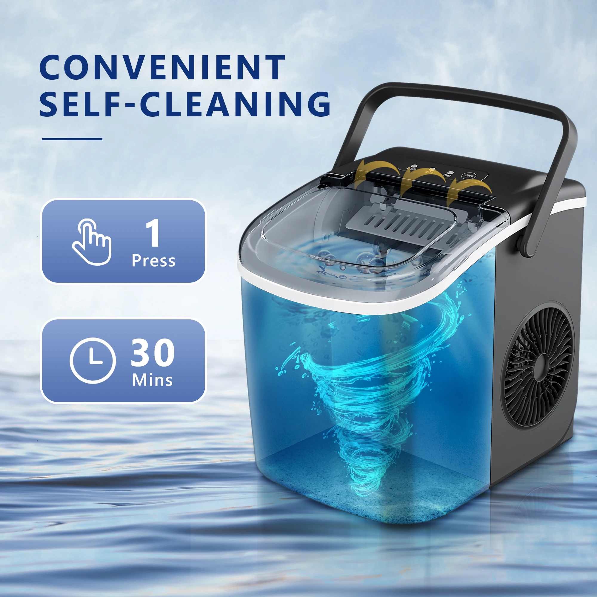 SIMALIFE IM 06 صانع الثلج على سطح الطاولة صانع الث...