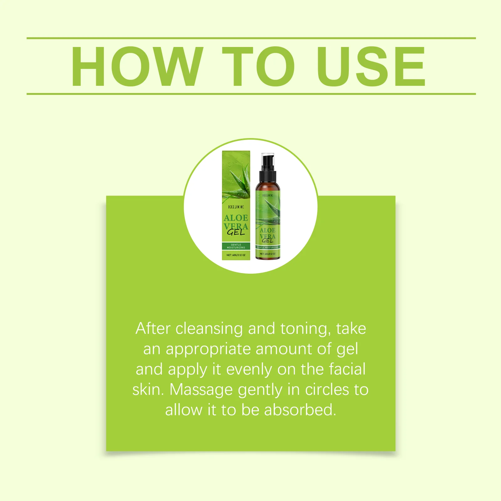 EELHOE Aloe Vera Gel Moisturizing Reduce Redness Repair Sunburn Skin Smoothing Improve Skin Texture Soothing Aloe Vera Gel