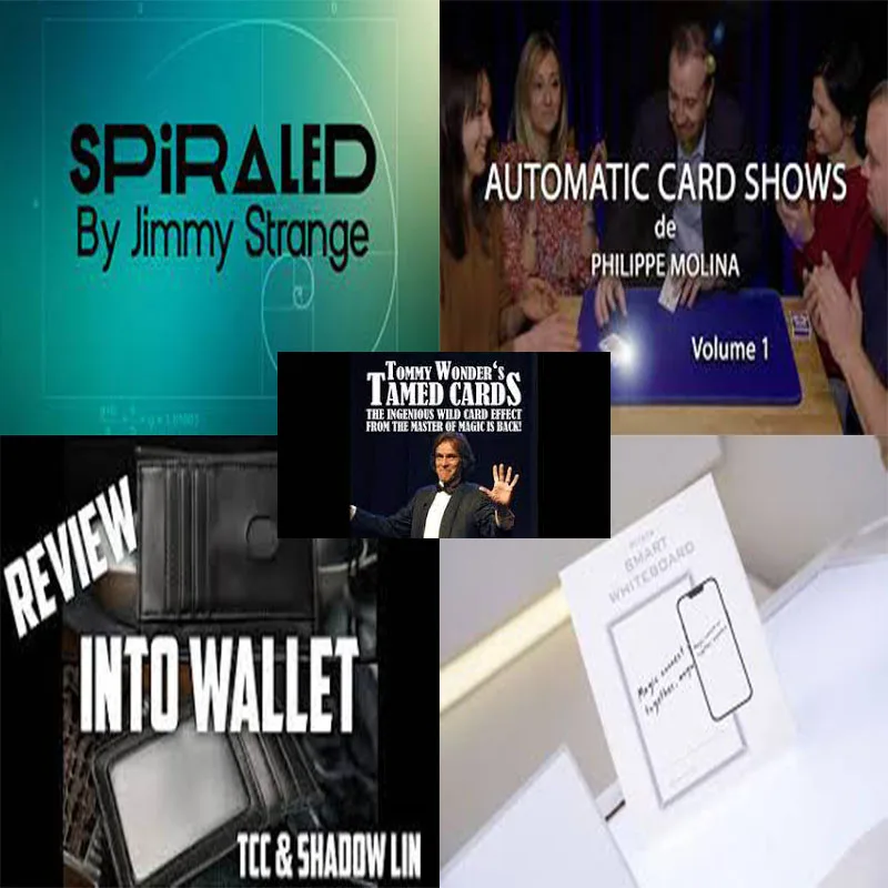 

Спиральный Джимми, автоматические карты показывают Филип Том 1, в бумажник TCC,Smart Whiteboard от Pitata,Tamed Cards от Tommy