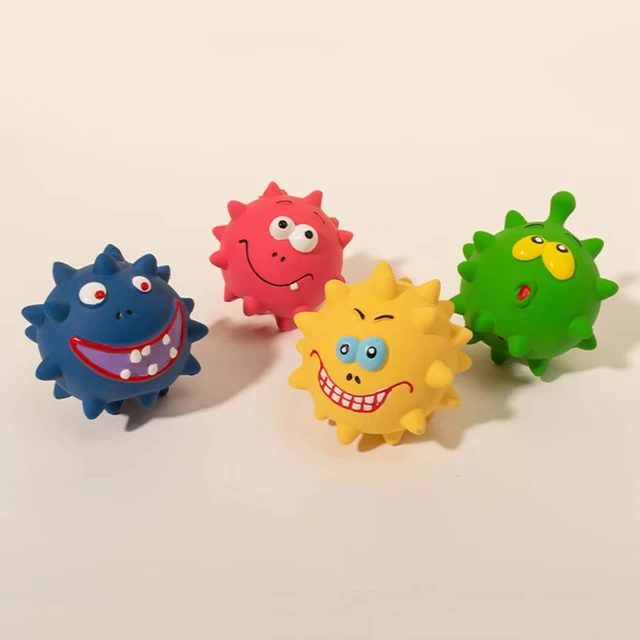Cute Squeaky Pet Dog Interactive Chew Halloween Toy Puppy Bite Resistant Thorn Tooth Cleaning Toy Molar Chew Toys for Dogs Suppl 2