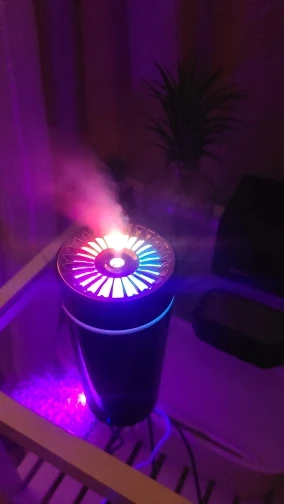 Wireless Car Air Humidifier Portable 300ML USB Diffuser Mist Maker for Home Bedroom with RGB LED Colorful Lights
