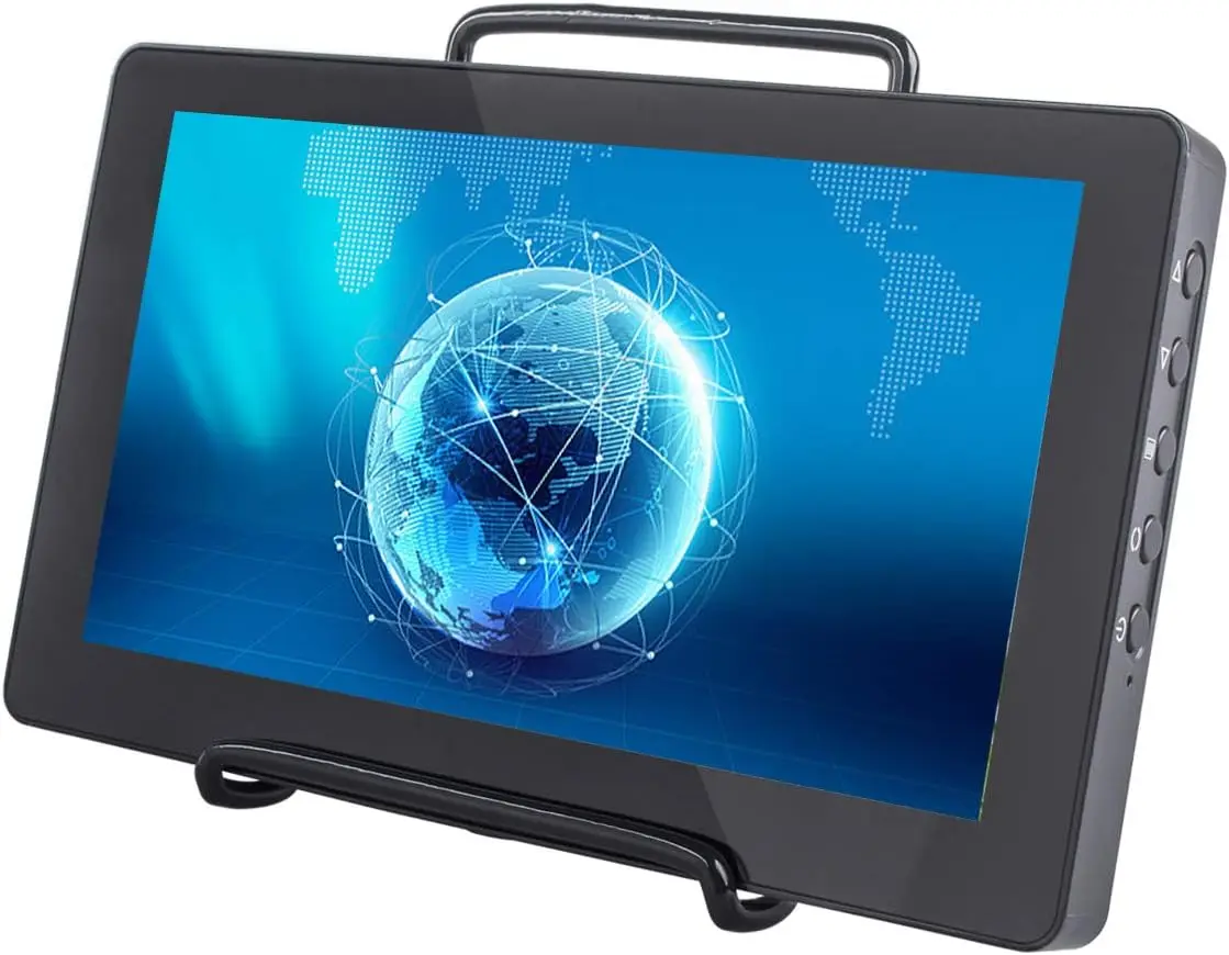 SunFounder 7 Inch Capacitive Screen IPS Monitor LCD Display Supports HDMI USB-C Windows with Bracket sunfounder 7 inch touchscreen for rpi4 1024x600 ips display usb hdmi portable mini monitor raspberry pi board not included