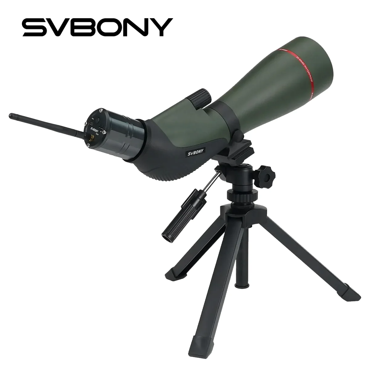 SVBONY SV13 Fernglas 20-60x80mm BK7 FMC Wasserdichtes Teleskop+Phone