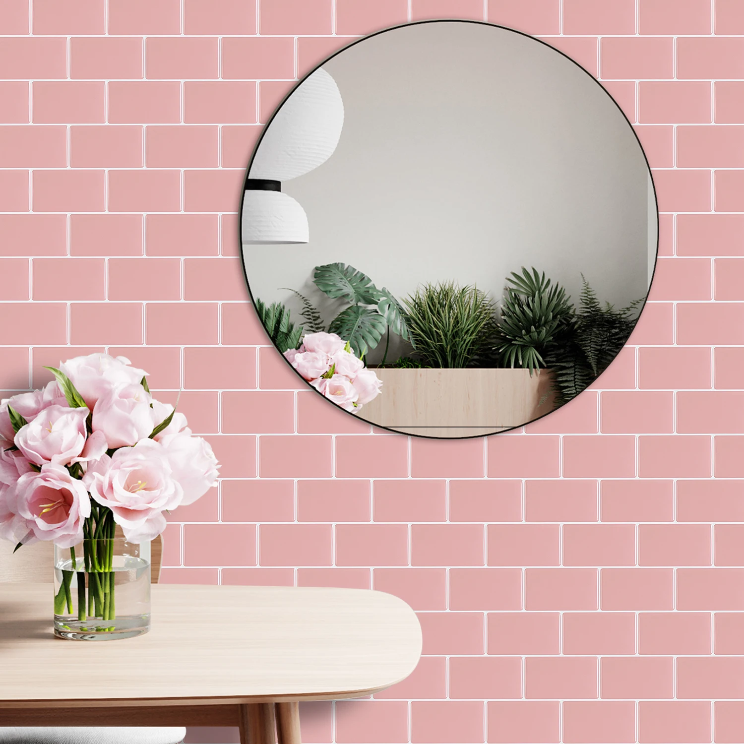 Subway Wall Sticker Backsplash Kitchen Sticker Peel And Stick Self Adhesive Wall Tiles 1 Sheet wall stickers kitchen wall sticker
