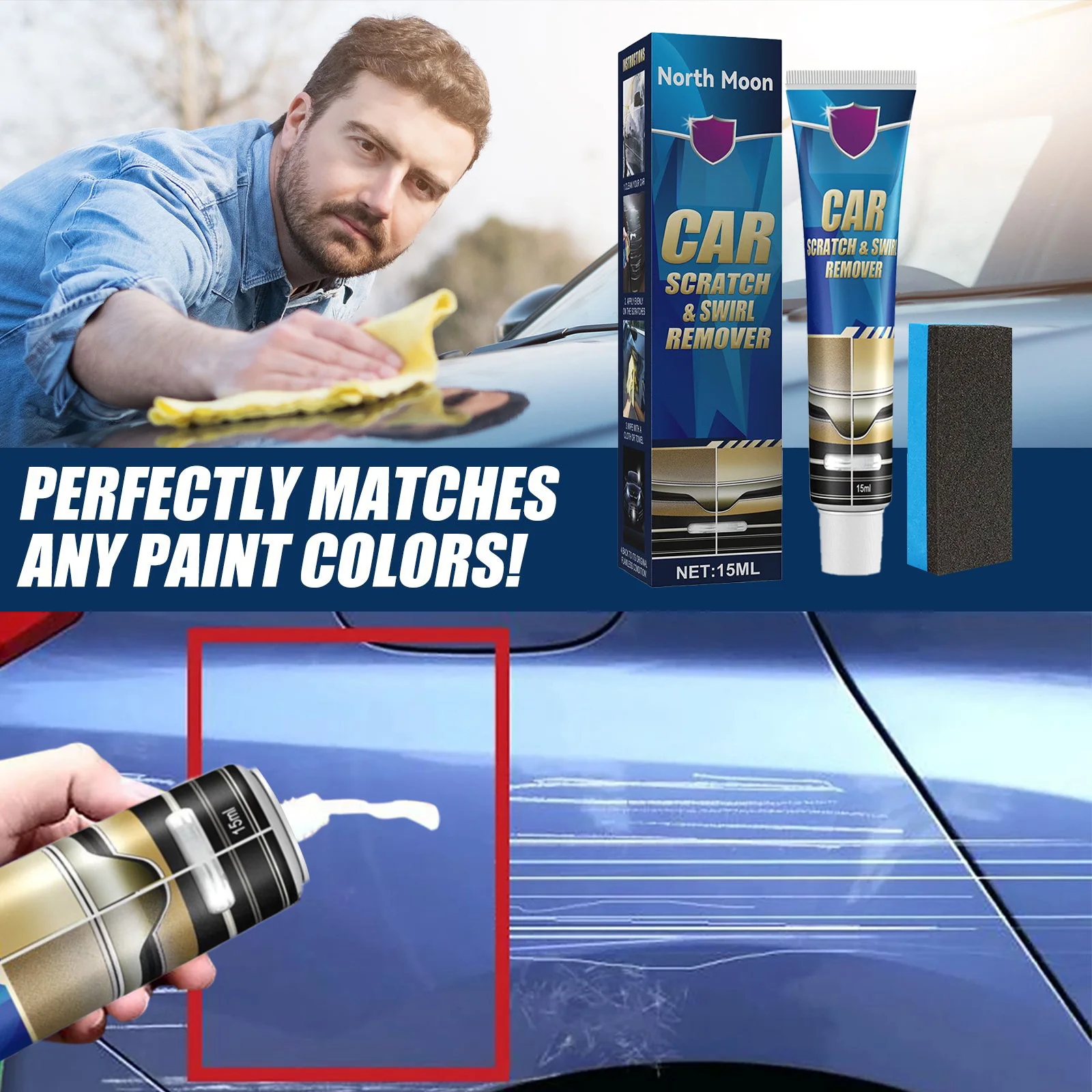 Car Scratch Repair Cream For Paint Refurbishment