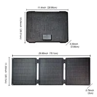 Chargeur solaire JINGYANG PV 35W avec ports USB-A et USB-C, chargeur solaire portable pliable à 24% d'efficacité, compatible avec les téléphones portables, les batteries externes, chargeur solaire pour sac à dos. 8