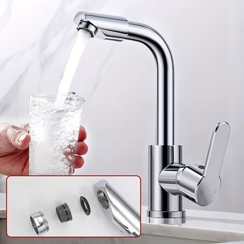 Rubinetto universale per lavabo per verdure Rubinetto per bagno Lavandino 2 in 1 Lavabo Lavabo per uso domestico Acqua calda fredda Rubinetto per acqua calda fredda 1