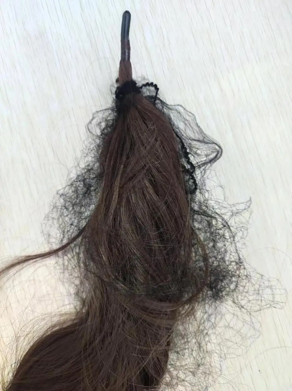 32 tum syntetisk hästsvans lång lager flexibel omlott falsk svans hårförlängningar Naturligt lockigt hårstycke för kvinnor photo review