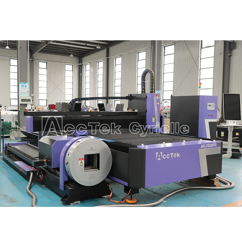 

Pipe Tube Cutting Machine 6kw CNC Laser máquina de corte por láser Metal Sheet Stainless steel Aluminum Plate Laser Cut